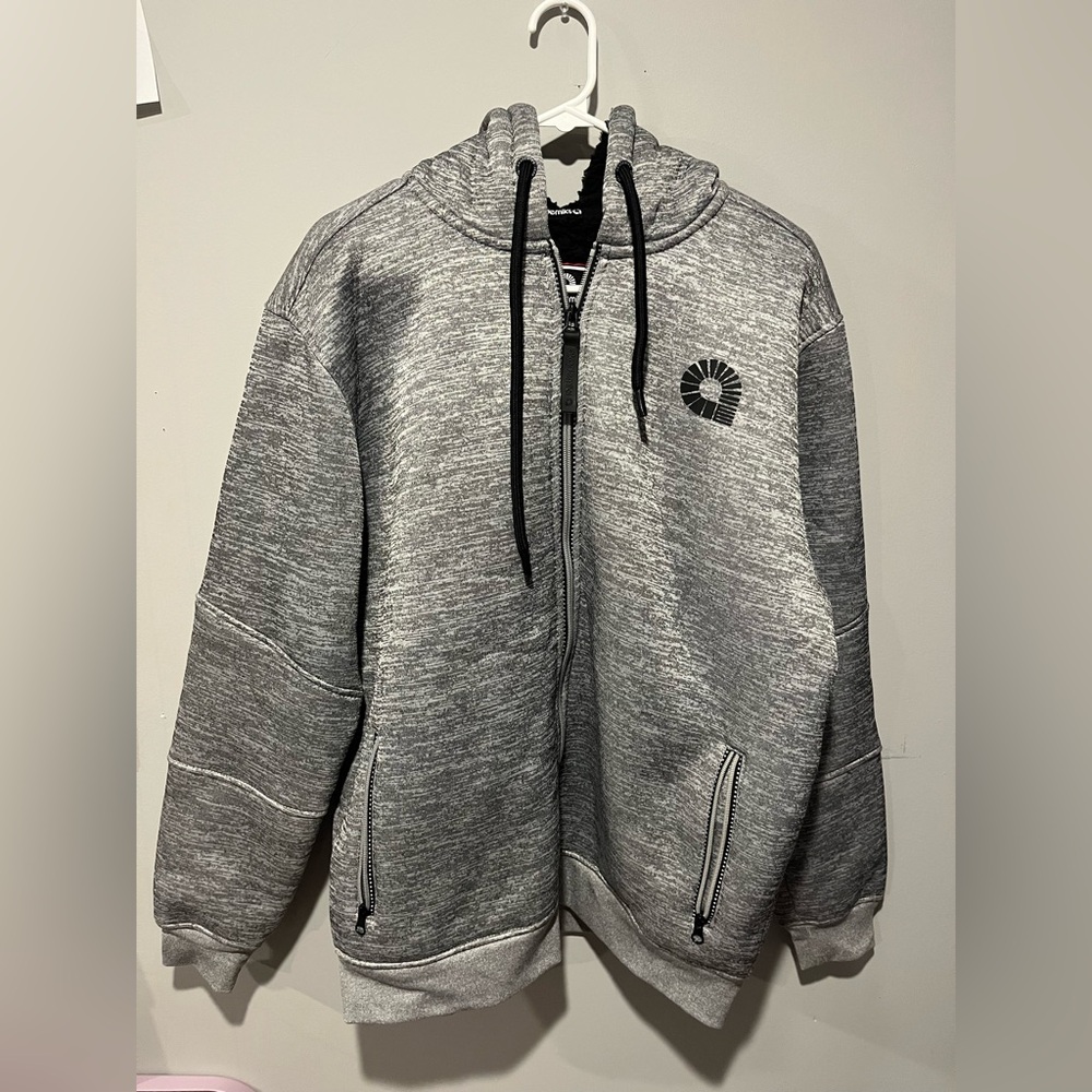 Akademiks Sherpa lined zip up men’s